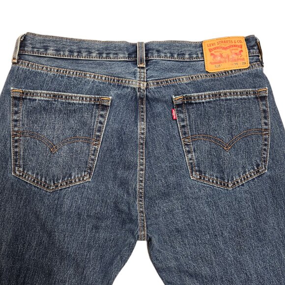 Levis 505 Jeans - Red Tab - Size 36x29 - Straight Leg - Like New - Picture 6 of 12